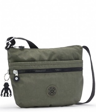 KIPLING TOREBKA KHAKI NA RAMIĘ BRELOCZEK 1S7B