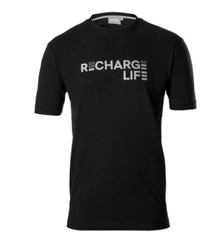 CZARNA KOSZULKA T-SHIRT SKODA iV RECHARGE LIFE - L