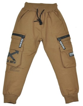 СПОРТИВНЫЕ БРЮКИ ДЛЯ МАЛЬЧИКОВ, БРЮКИ-КАРГО, размер 152/158 см