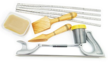 Tarnik SKOŚNY zgrubny Cyna 1,1kg Pasta 200g Szpachelki 2sz Hebel blacharski