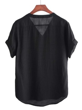 SHEIN> ČIERNE TRIČKO V NECK (M)