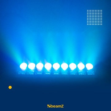 Reflektor belka LED 9x 6W RGBW UV DMX IP20 Beamz
