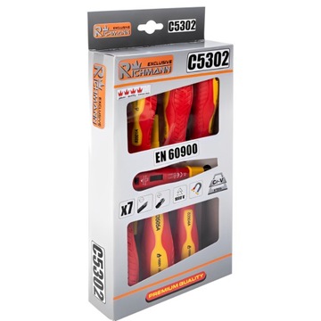 ОТВЕРТКИ ЭЛЕКТРИЧЕСКИЕ ОТВЕРТКИ CR-V НАБОР + ТЕСТОВАЯ КНИГА RICHMANN, 6 ПРЕДМЕТОВ