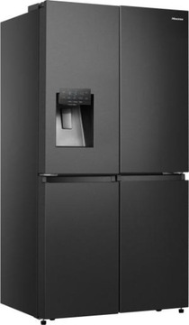 Lodówka Gorenje SBS NoFrost Czarna Podajnik wody Kostkarka 178.5cm 585L A++