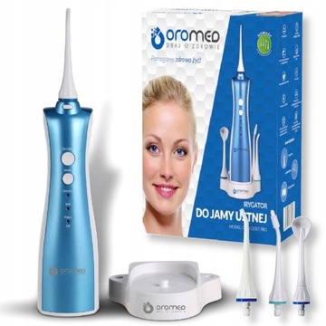IRYGATOR DO ZĘBÓW OROMED DENTYSTYCZNY BEZPRZEWODOWY 3 TRYBY DYSZE + BAZA