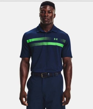 Under Armour ORYGINALNE granatowe SPORTOWE POLO rozmiar XL