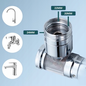 МЕТАЛЛИЧЕСКИЙ АЭРАТОР ДЛЯ КРАНА АЭРЛЯТОР С ФИЛЬТРОМ