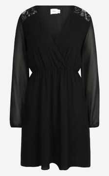 Stylowa czarna sukienka VILA Tall r. 36