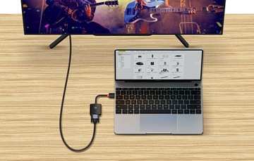 АДАПТЕР HDMI С КАБЕЛЕМ VGA BASEUS С УНИВЕРСАЛЬНЫМ СОВМЕСТИМЫМ АУДИО, ПРОЧНЫЙ