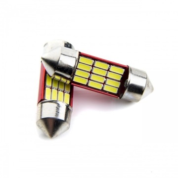 Żarówka C5W/C10W 31mm 12V 12x4014 LED CANBUS 6000K
