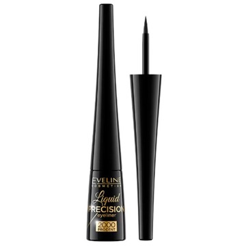 Eveline Liquid Precision Matowy Eyeliner w Pędzelku Intensywnie Czarny