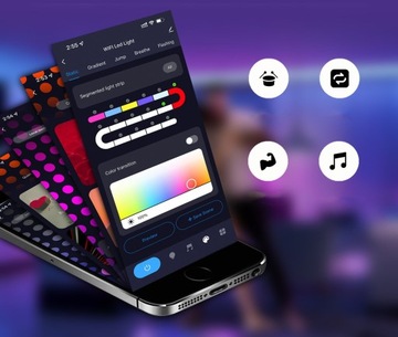 LAMPA LED ZESTAW 10 X PANEL HEKSAGON WIFI SMART TUYA RGB BIAŁY INTELIGENTNA