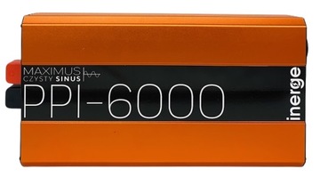 ПРЕОБРАЗОВАТЕЛЬ НАПРЯЖЕНИЯ 12 В/230 В, 6000 Вт, PURE SINUS, 2 РАЗЪЕМА, ЖК-ДИСПЛЕЙ