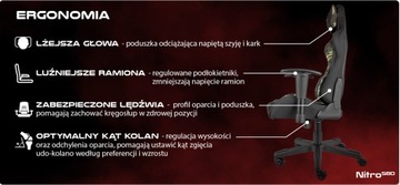 Эргономичное игровое кресло GENESIS Nitro 560 Camo Moro OUTLET