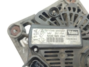 ALTERNÁTOR 110A VALEO RENAULT SCENIC II MEGANE 2.0 8200495294 2543342A