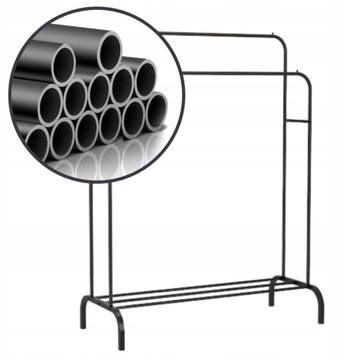 БОЛЬШАЯ МЕТАЛЛИЧЕСКАЯ ЧЕРНАЯ ВЕШАЛКА ДЛЯ ОДЕЖДЫ