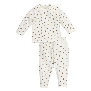 Meyco Baby Mini Panther piżama dla niemowląt - offwhite - 50/56