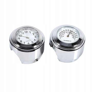 РУЛЬ ДЛЯ МОТОЦИКЛА, ЛЕГКИЕ ЧАСЫ И ТЕРМОМЕТР, УДАРОПРОЧНЫЙ