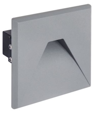 STRUHM Oprawka schodowa zewnętrzna do puszki 60mm KURS szara IP54