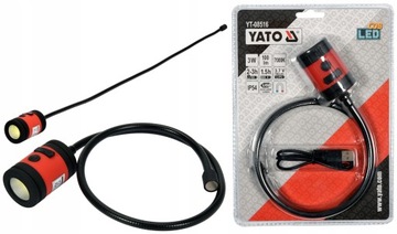 LATARKA, LAMPKA WIELOFUNKCYJNA 3W COB 100LM YATO