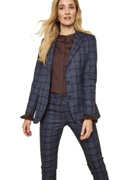MOS MOSH_Mary Carli Blazer_marynarka w kratę_tartan_42
