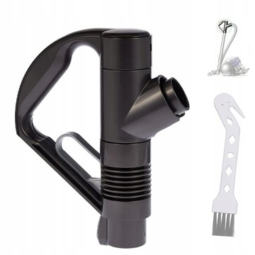 Ручка пылесоса с щеточкой для чистки Dyson — серая