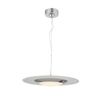 RING LAMPA WISZĄCA NOWOCZESNA SREBRNA CHROM