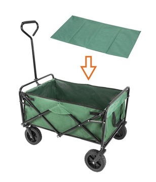 Складная садовая тележка для листьев, рассады и травы. БЕСПЛАТНАЯ СУМКА.