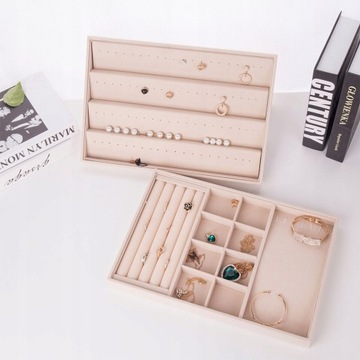 Taca na biżuterię Box Storage Organizer Ring