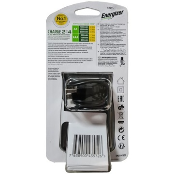 Базовое зарядное устройство ENERGIZER AAA R3 AA R6 + 4 батарейки типа AA 1300 мАч