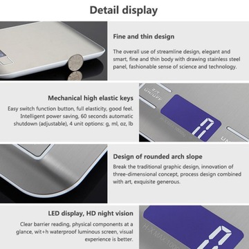 WAGA KUCHENNA ELEKTRONICZNA LCD 5KG