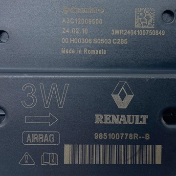 Модуль датчика подушки безопасности Renault Master IV Opel Movano Nissan NV400