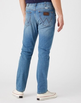 Męskie spodnie jeansowe proste Wrangler GREENSBORO W44 L34