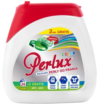 PERLUX color kapsułki do prania 24 szt + 2 sztuki GRATIS