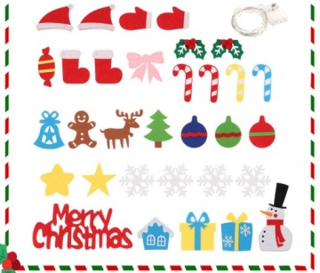 Рождественская елка из фетра Детская елка + светодиод 100 см