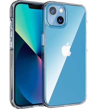 ETUI PRZEZROCZYSTE +SZKŁO na IPHONE 13 CLEAR 2MM