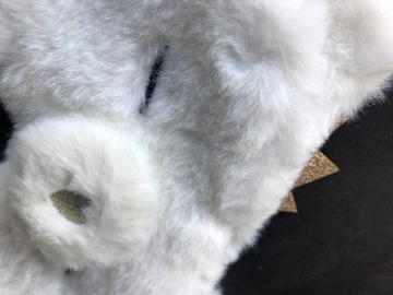 МАСКА ДЛЯ ВЕК ДЛЯ СНА, СНА, РАССЛАБЛЕНИЯ, плюшевый мишка, белый OLDMAN PLUSH