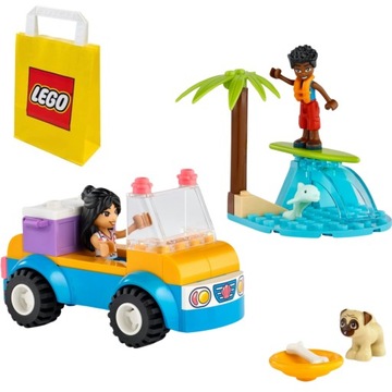 PREZENT LEGO DLA 4, 5 LATKI Friends 41725 Zabawa z łazikiem plażowym+ TORBA