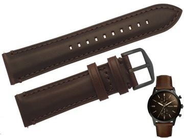 Pasek do zegarka Fossil FS5437 brąz 22 mm oryginał