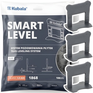 KUBALA SYSTEM POZIOMOWANIA KLIPSY 1,5MM 100 SZTUK