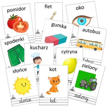 KARTY OBRAZKOWE - FISZKI | 413 szt.| 22 tematy