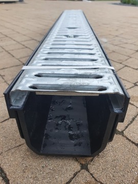 Линейный водоотвод, гаражный водосток, 100 см, оцинкованный