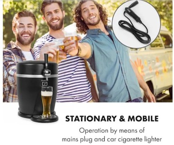 Klarstein Mobilny Dystrybutor Piwa 2w1 z Lodówką