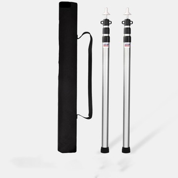 2x SŁUPEK TELESKOPOWY PAŁĄKI DO NAMIOTU STELAŻ 90-230CM