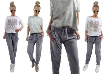 SPODNIE HAREMKI CYGARETKI BRYCZESY ALLADYNKI BAGGY