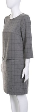 TOM TAILOR szara flanelowa sukienka w kratkę r. 36