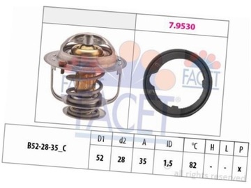 FACET 7.8493 TERMOSTAT KAPALINA CHLADÍCÍ