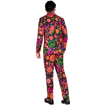 Strój garnitur w stylu hippie hipis kolorowy L