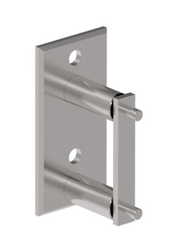 004-06 Mocowanie boczne słupka A2 H120 do fi 42,4