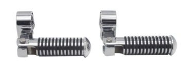HARLEY CHROME FOLDING MOTORCYCLICLE FOOT RESTRAINERS 25mm 32mm